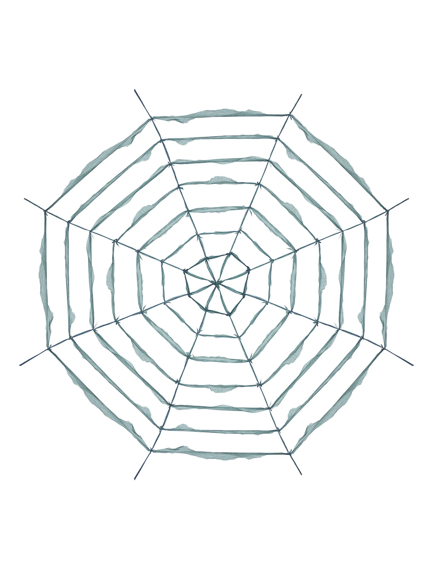 12 Foot White Fabric Spider Web Yard Decoration 1 12 Foot White Fabric Spider Web Yard Decoration