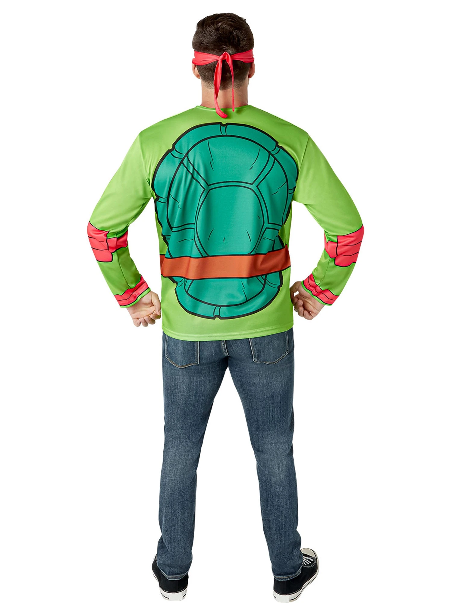 Men's Teenage Mutant Ninja Turtles Classic Raphael Costume Top And Mask 4 Men's Teenage Mutant Ninja Turtles Classic Raphael Costume Top And Mask - Image 4