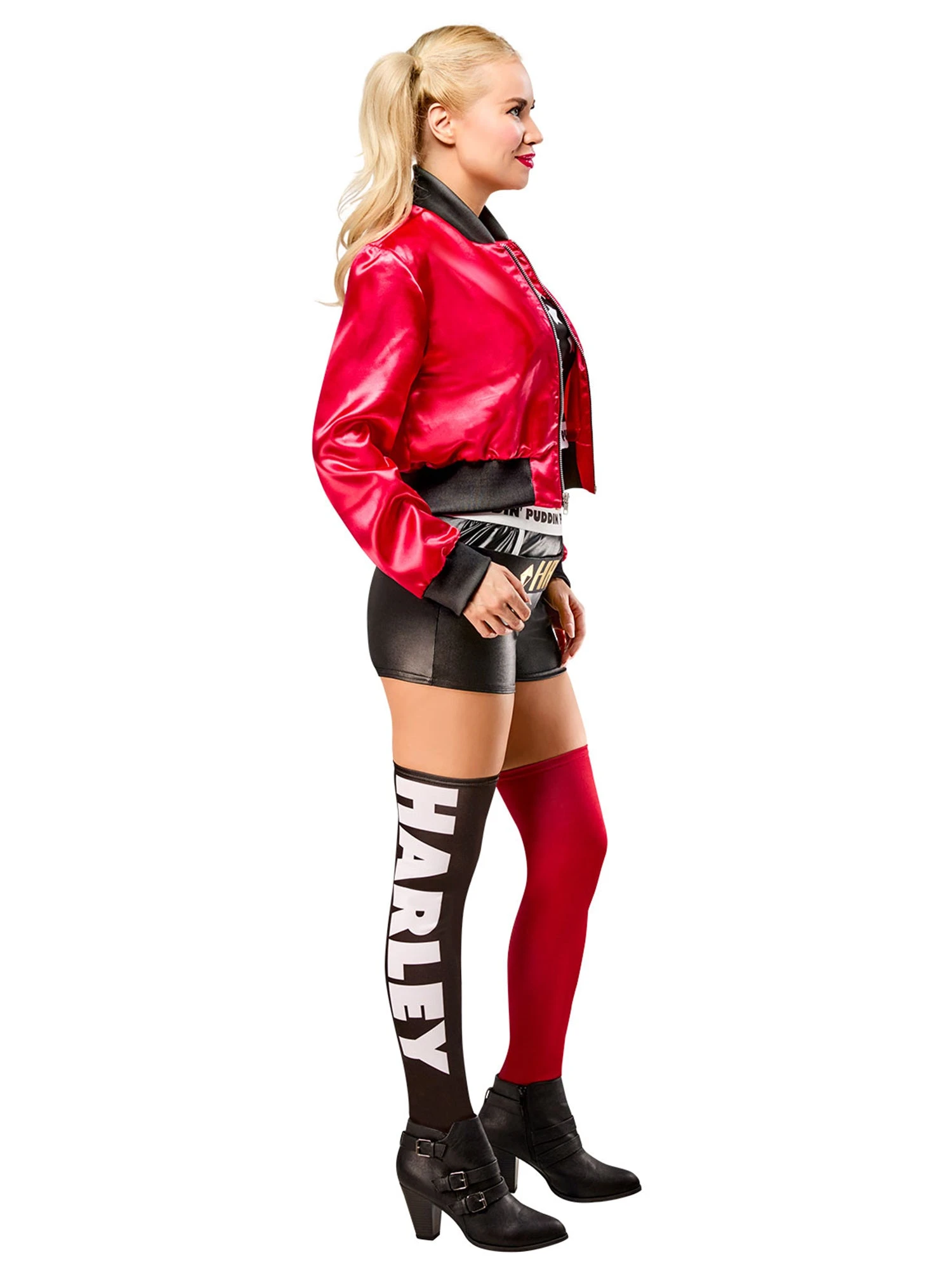 Women's Batman Harley Quinn Costume - Deluxe 2 Women's Batman Harley Quinn Costume - Deluxe - Image 2