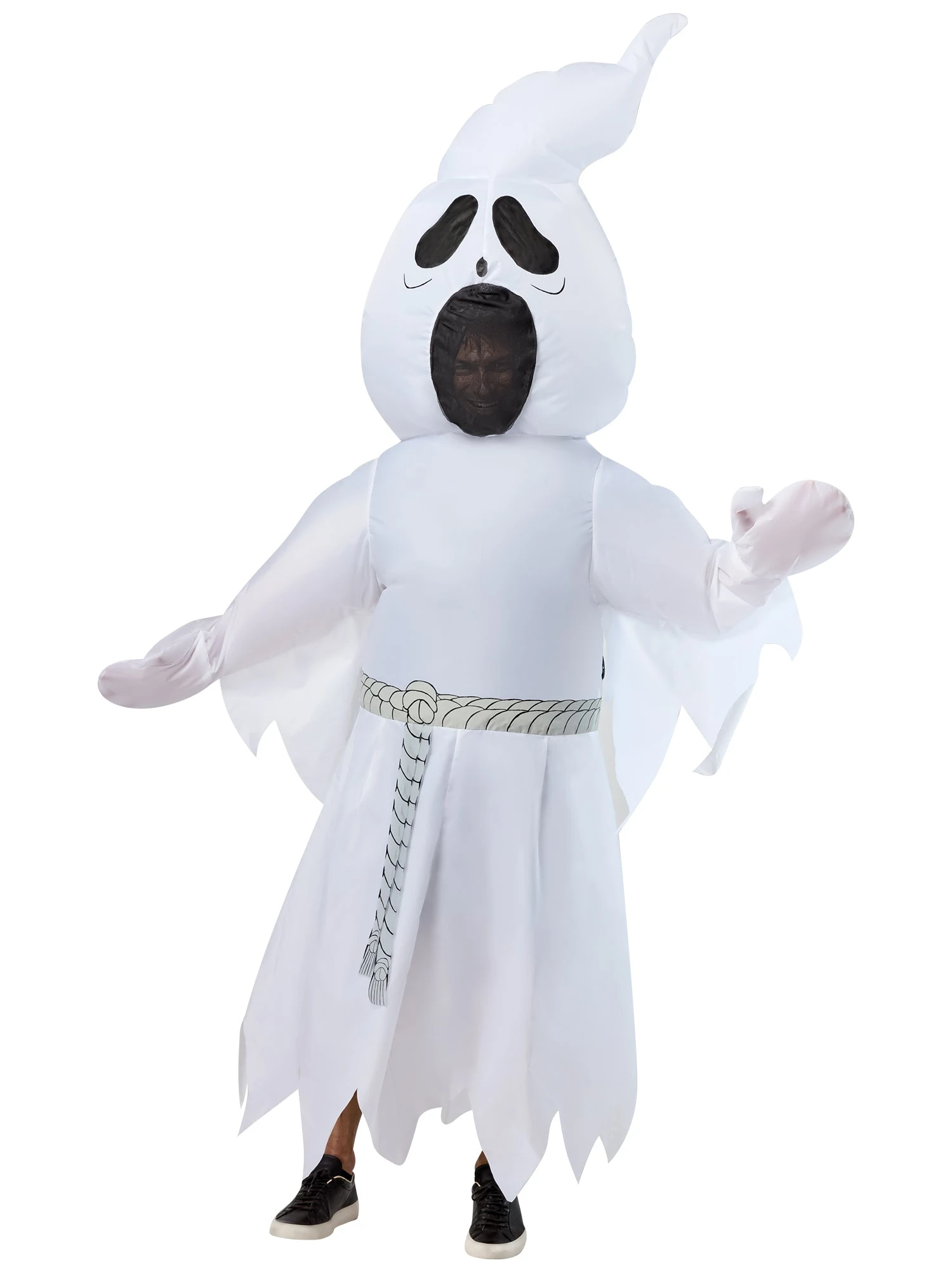 Adult White Ghost Reaper Inflatable Costume 1 Adult White Ghost Reaper Inflatable Costume