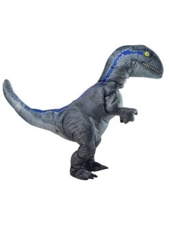 Adult Jurassic World Blue Velociraptor Inflatable Costume 6 Adult Jurassic World Blue Velociraptor Inflatable Costume -Costume Supercenter Store 1001559 3