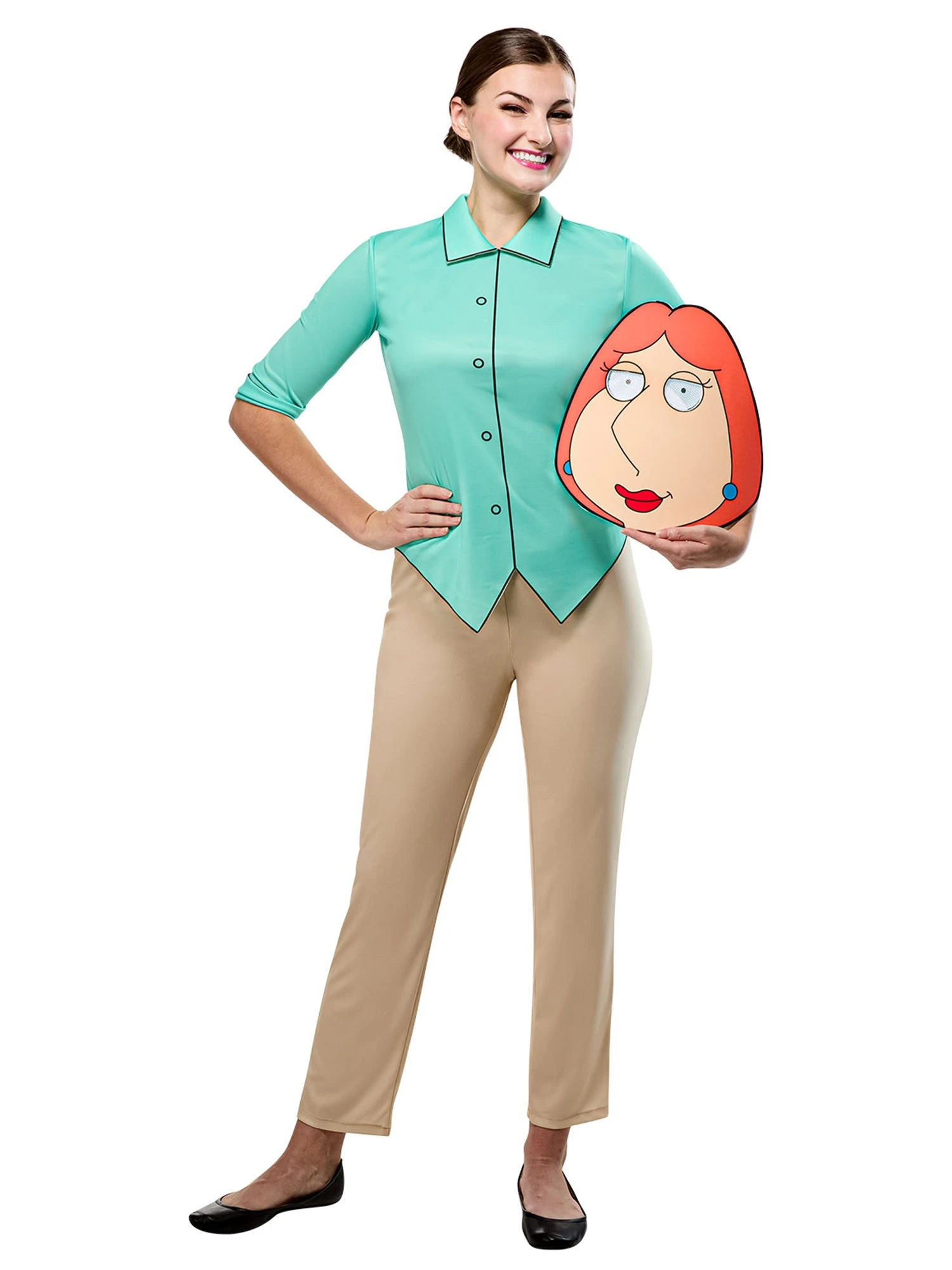 Women's Family Guy Lois Griffin Costume With Mask 1 Women's Family Guy Lois Griffin Costume With Mask