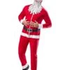 Adult Santa Claus Zipsters Hooded Costume