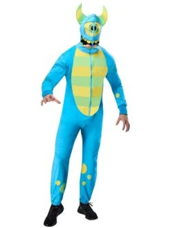 Adult Blue Monster Zipsters Hooded Costume
