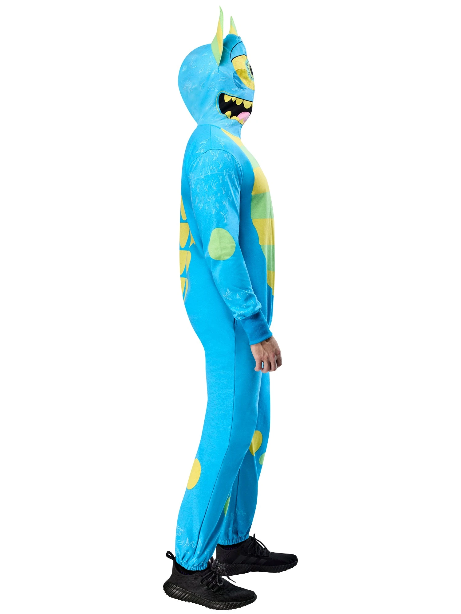 Adult Blue Monster Zipsters Hooded Costume 3 Adult Blue Monster Zipsters Hooded Costume - Image 3