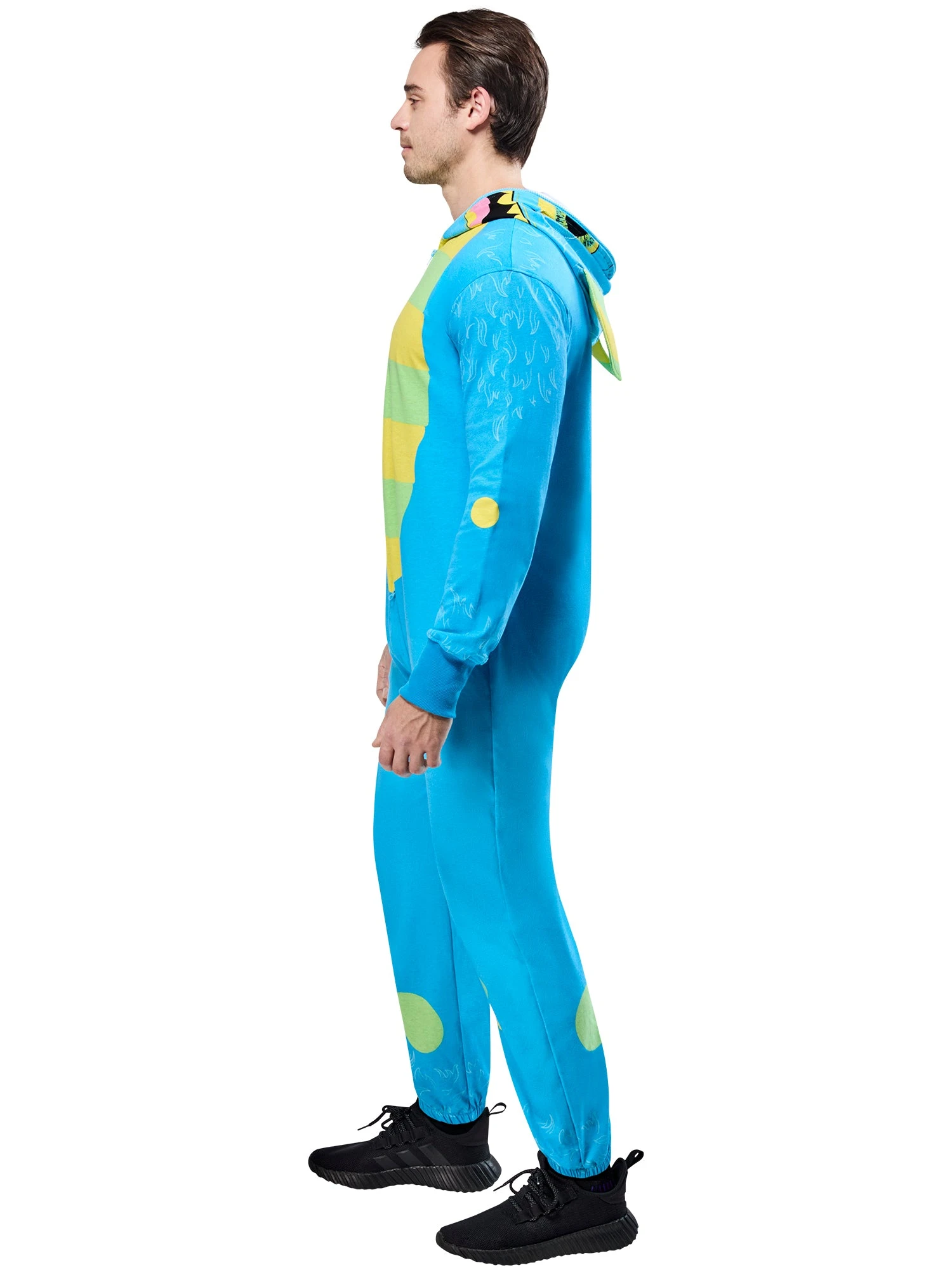Adult Blue Monster Zipsters Hooded Costume 5 Adult Blue Monster Zipsters Hooded Costume - Image 5