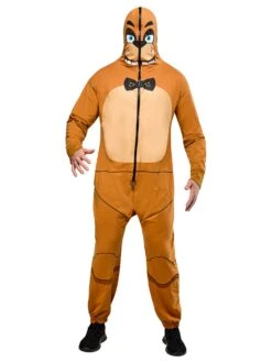 Adult Five Nights At Freddy's Freddy Fazbear Zipsters Hooded Costume