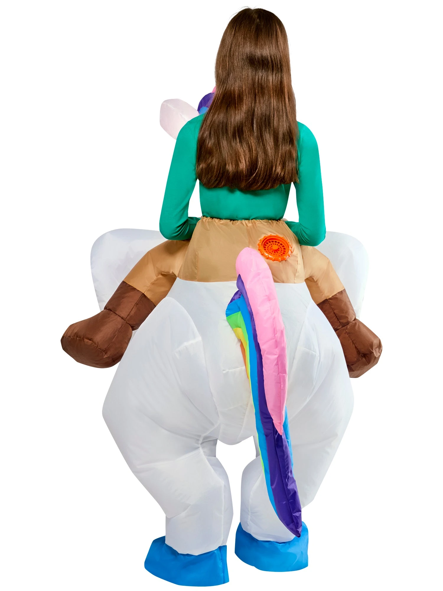 Kids' Ride On Unicorn Light Up Inflatable Costume 3 Kids' Ride On Unicorn Light Up Inflatable Costume - Image 3