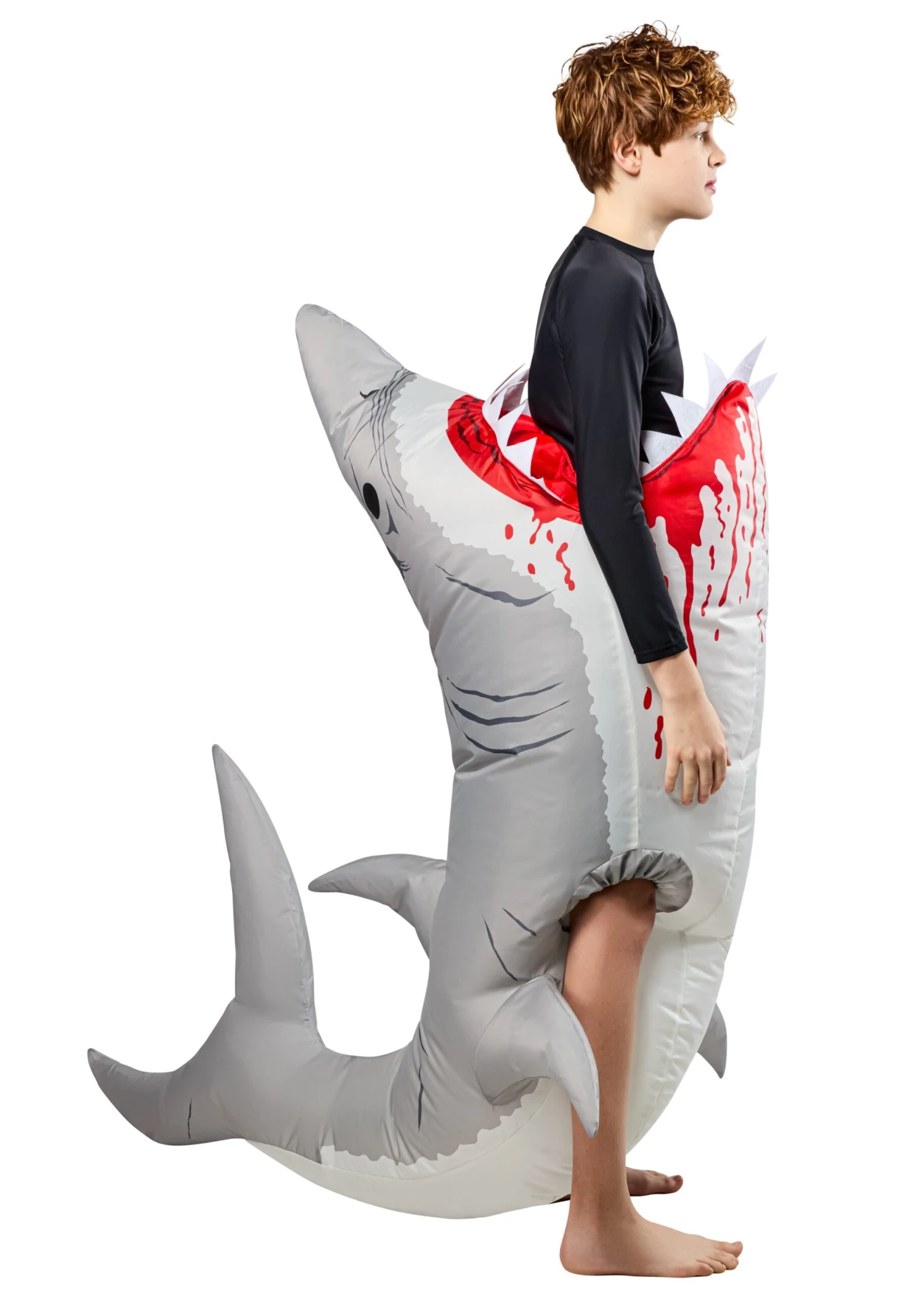 Kids' Ride On Shark Attack Inflatable Costume 2 Kids' Ride On Shark Attack Inflatable Costume - Image 2