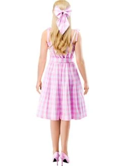Women's Barbie Movie Perfect Day Pink Gingham Dress 7 Women's Barbie Movie Perfect Day Pink Gingham Dress -Costume Supercenter Store 1001827 4