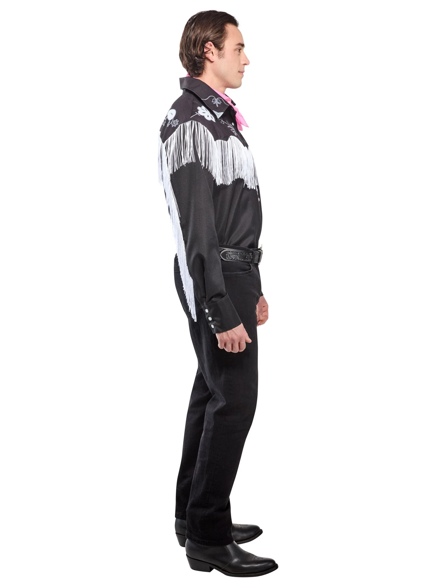 Men's Barbie Movie Western Ken Costume Top And Scarf 2 Men's Barbie Movie Western Ken Costume Top And Scarf - Image 2