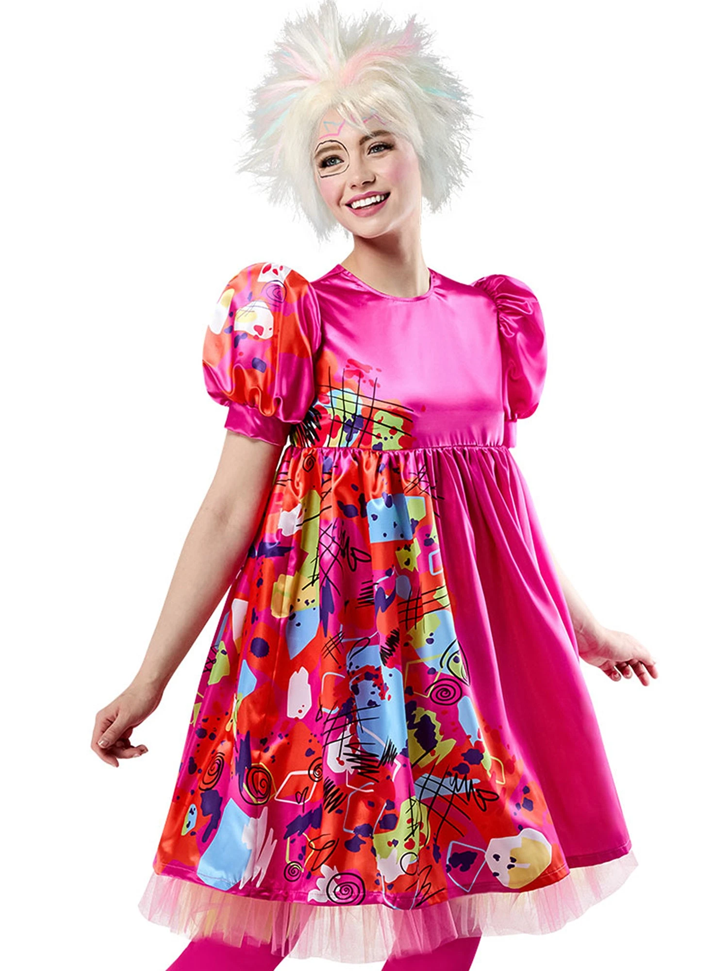 Women's Barbie Movie Weird Barbie Costume 2 Women's Barbie Movie Weird Barbie Costume - Image 2