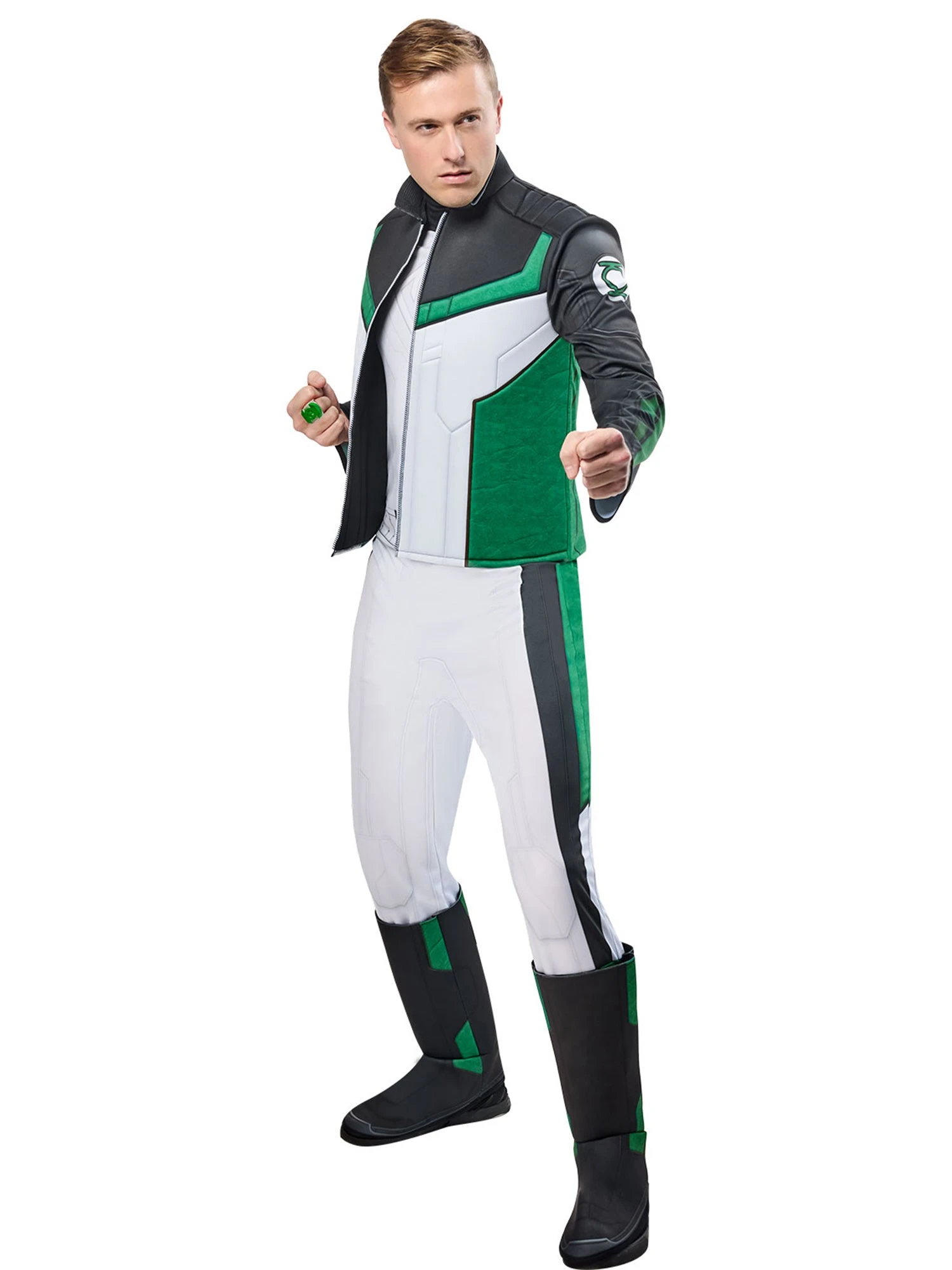 Men's Superman Movie Green Lantern Costume - Deluxe 1 Men's Superman Movie Green Lantern Costume - Deluxe