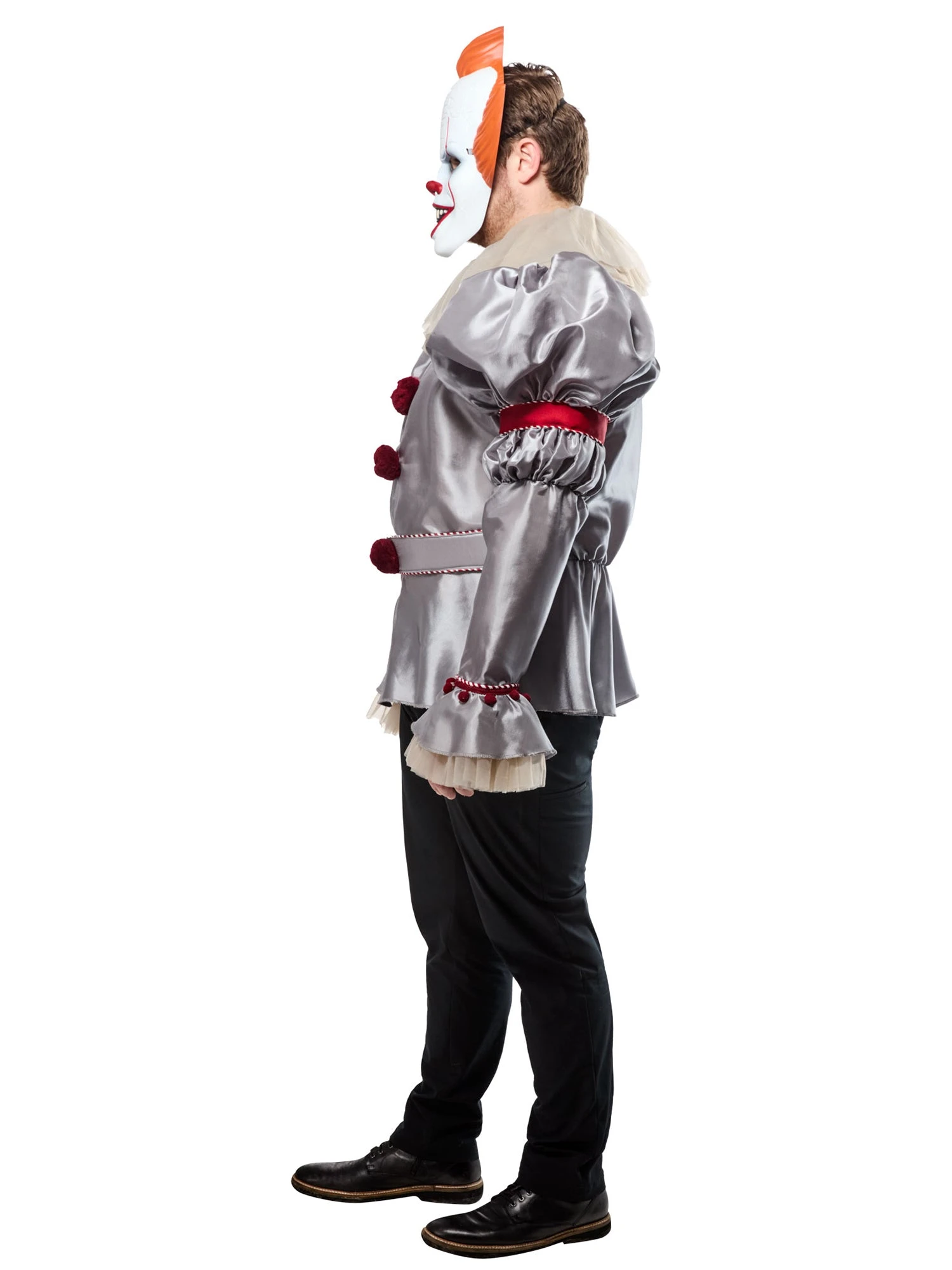 Men's Big And Tall It 2017 Pennywise Costume With Mask 2 Men's Big And Tall It 2017 Pennywise Costume With Mask - Image 2