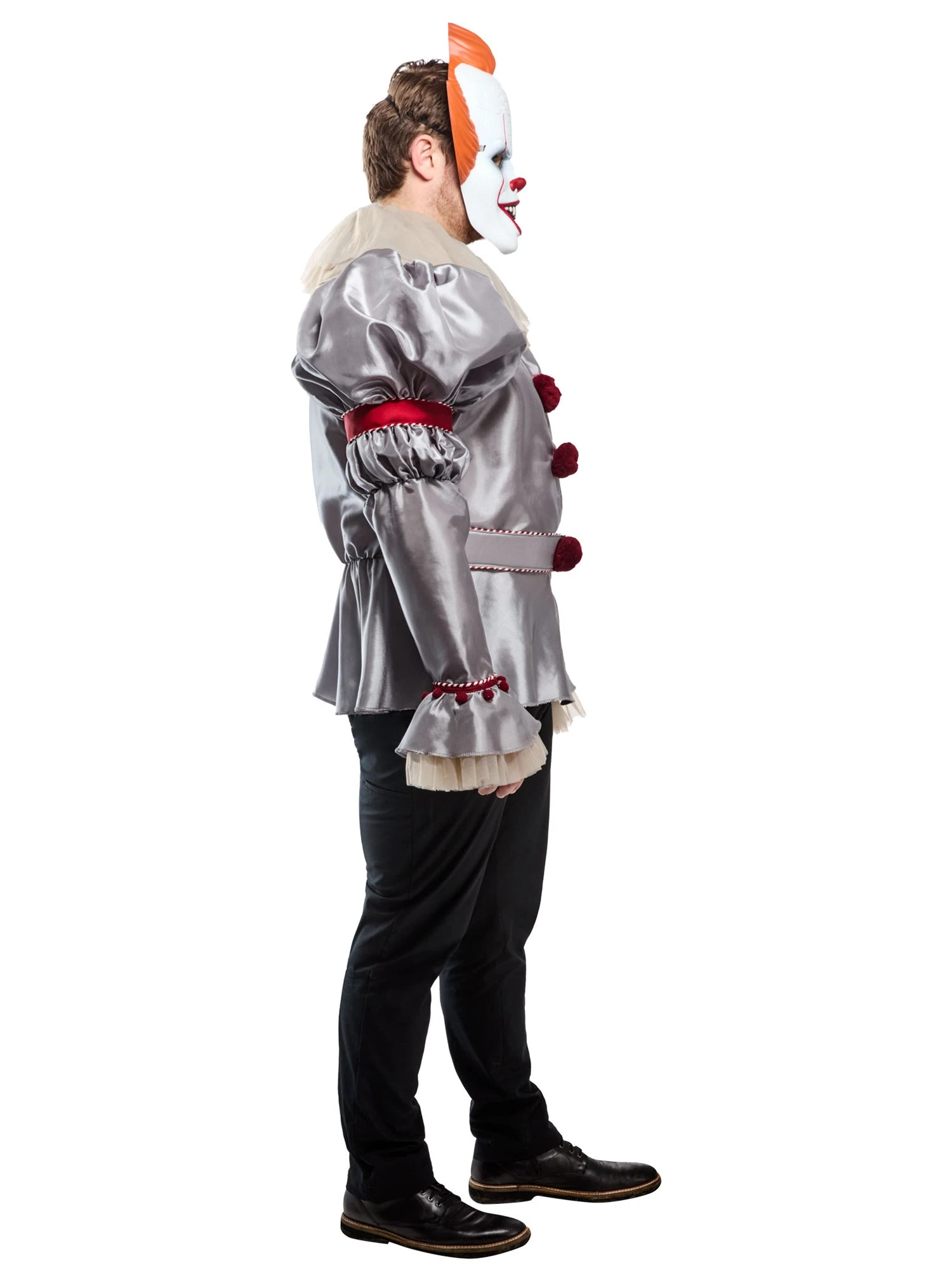 Men's Big And Tall It 2017 Pennywise Costume With Mask 4 Men's Big And Tall It 2017 Pennywise Costume With Mask - Image 4