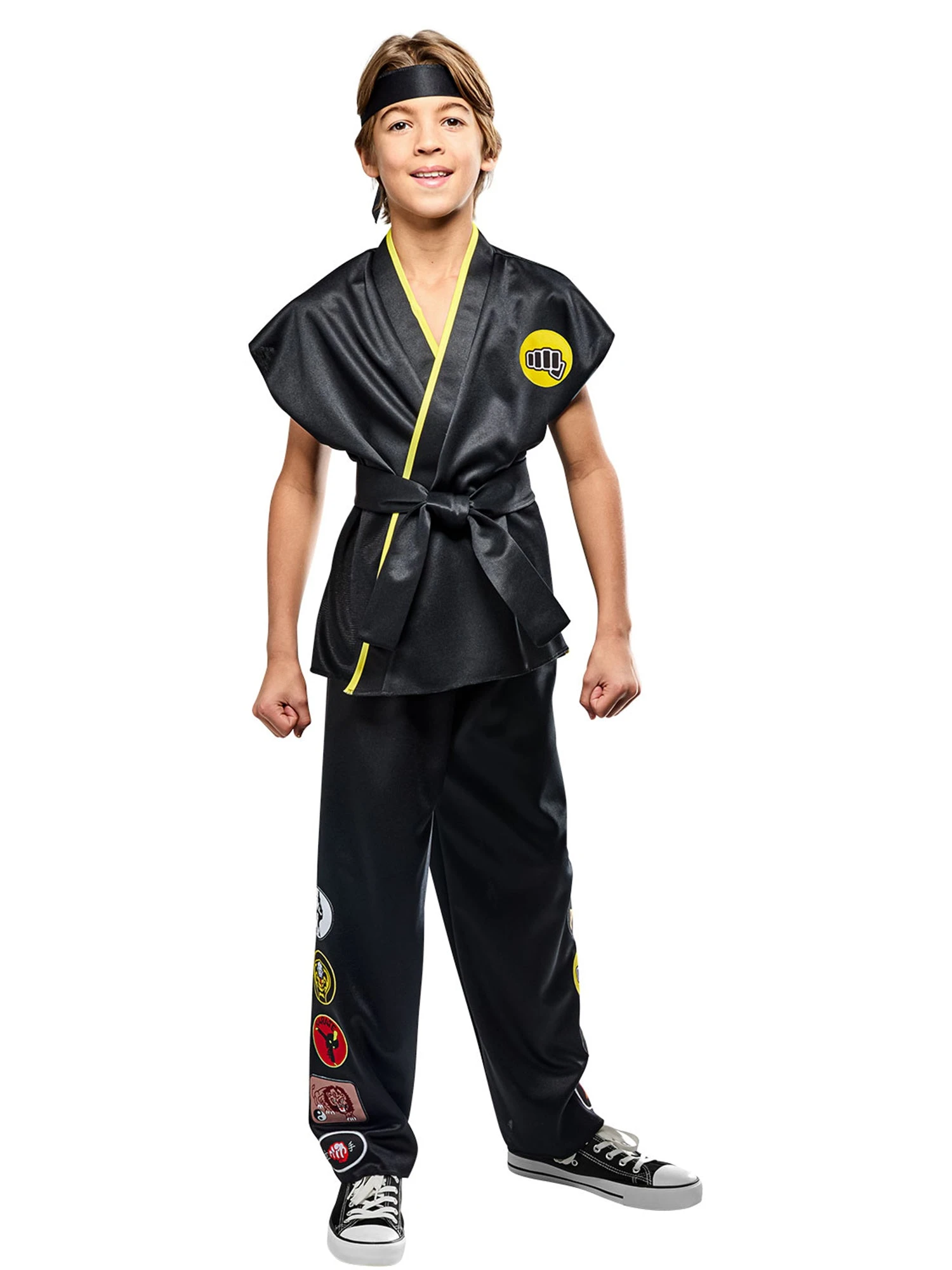 Boys' Karate Kid Classic Cobra Kai Johnny Lawrence Costume 1 Boys' Karate Kid Classic Cobra Kai Johnny Lawrence Costume