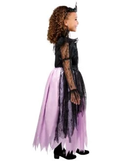 Girls' Purple And Black Gothic Queen Costume -Costume Supercenter Store 1002016 2