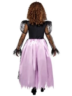 Girls' Purple And Black Gothic Queen Costume