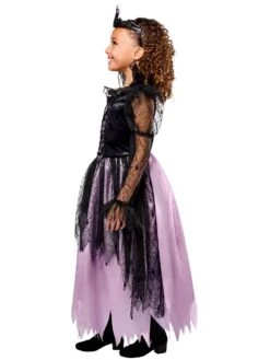 Girls' Purple And Black Gothic Queen Costume -Costume Supercenter Store 1002016 4