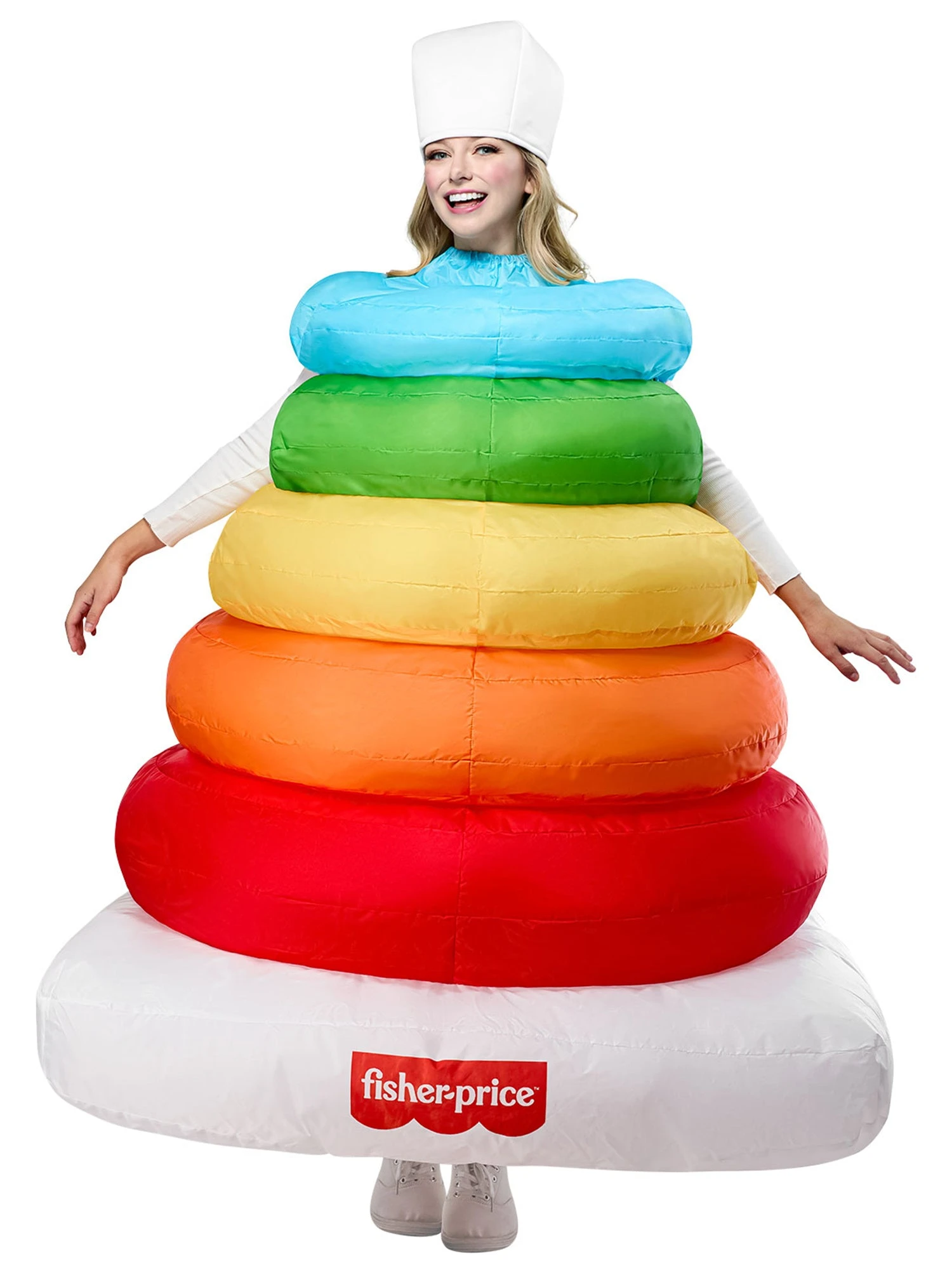 Adult Fisher Price Rock-A-Stack Inflatable Costume 1 Adult Fisher Price Rock-A-Stack Inflatable Costume