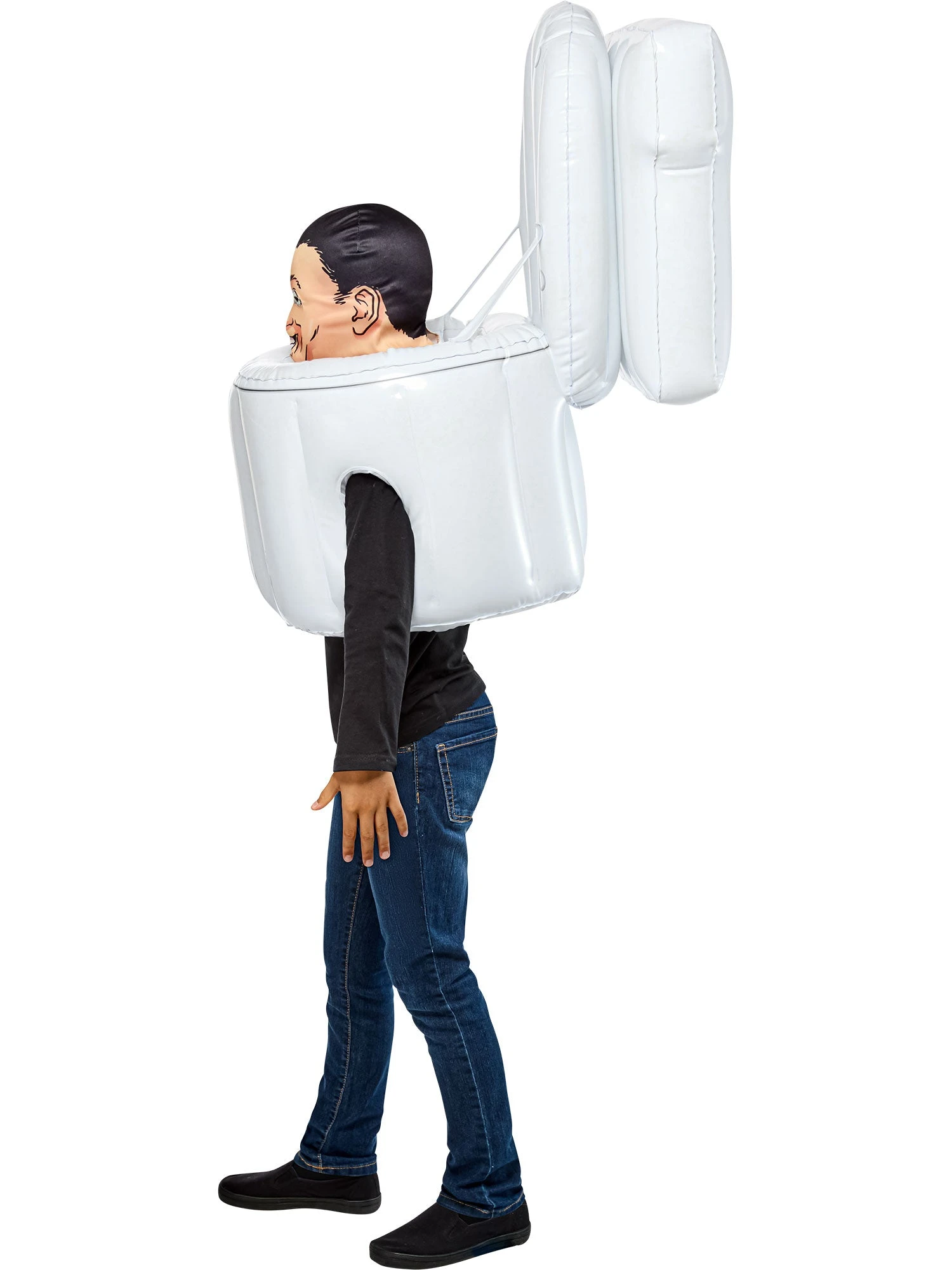 Boys' Skibidi Toilet Blow Up Costume With Mask 3 Boys' Skibidi Toilet Blow Up Costume With Mask - Image 3
