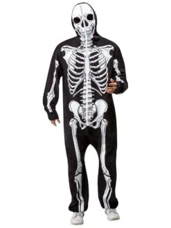 Adult Skeleton Zipsters Hooded Costume