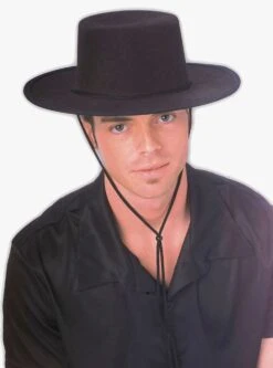 Black Spanish Inspired Cordobes Hat