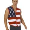 Mens American Flag Vest
