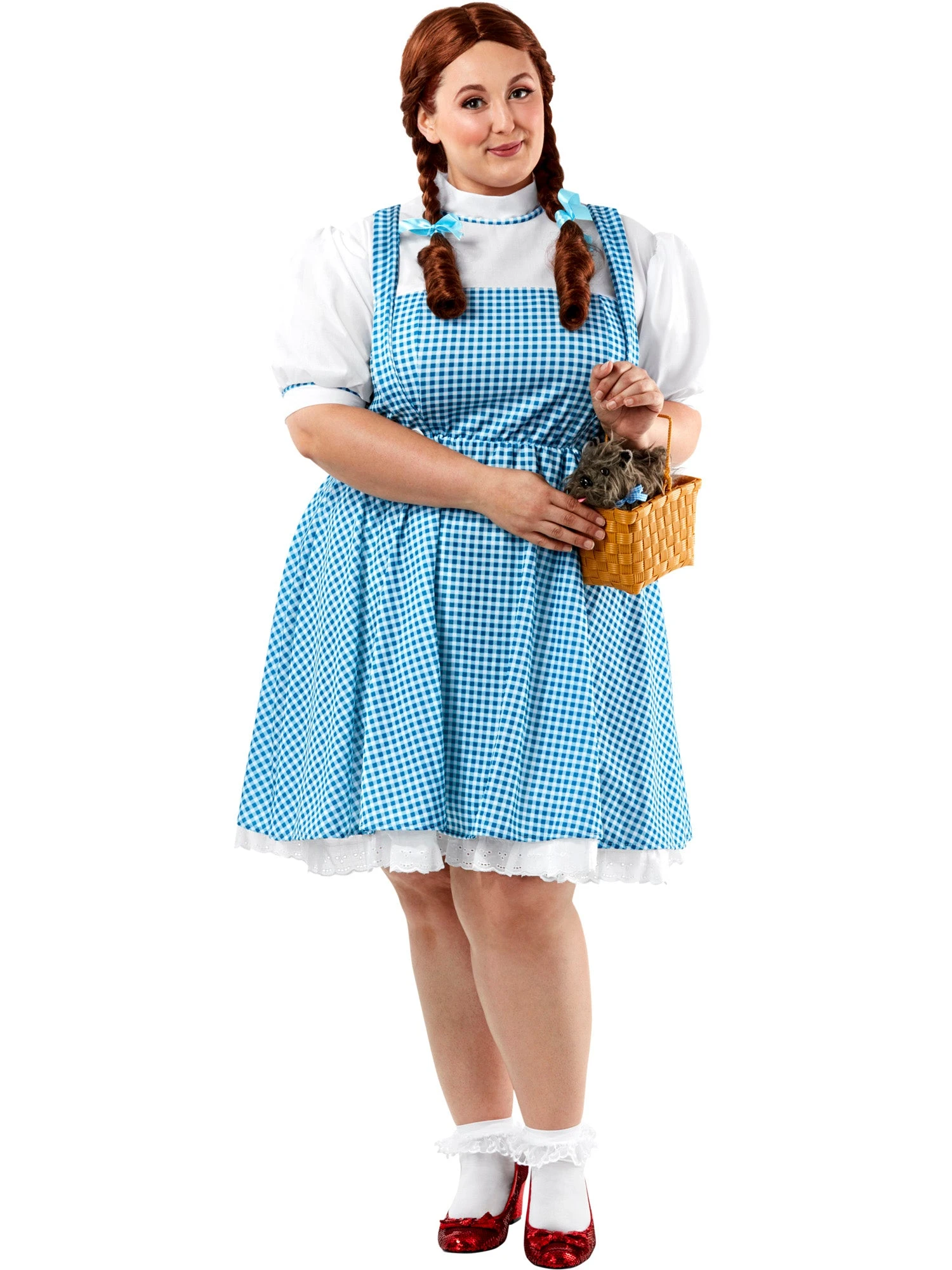 Women's Plus Size Wizard Of Oz Dorothy Costume 3 Women's Plus Size Wizard Of Oz Dorothy Costume - Image 3