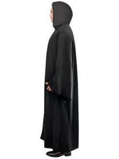 Adult Black Full Length Hooded Renaissance Cloak 7 Adult Black Full Length Hooded Renaissance Cloak -Costume Supercenter Store 2000728 4