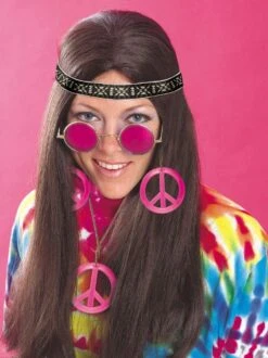 Adult Feelin' Groovy Hippie Accessory Set