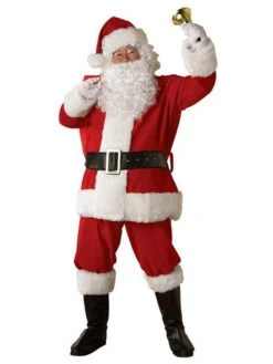 Adult XX Large Regal Plush Santa Suit Costume