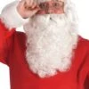 Men's White Santa Beard And Wig Set - Professional