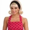 Women's Blonde 1950's Wig With Detachable Headband