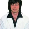 Men's Black 1970's Shag Wig