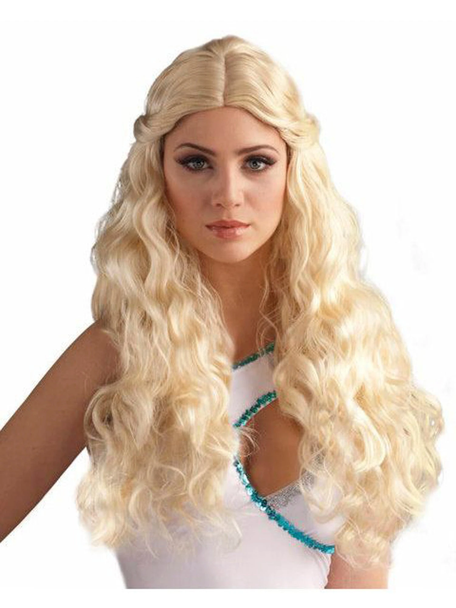Women's Wavy Blonde Goddess Wig 1 Women's Wavy Blonde Goddess Wig