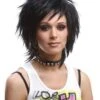 Adult Unisex 80's Black Wig