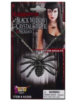 Deluxe Black Widow Necklace