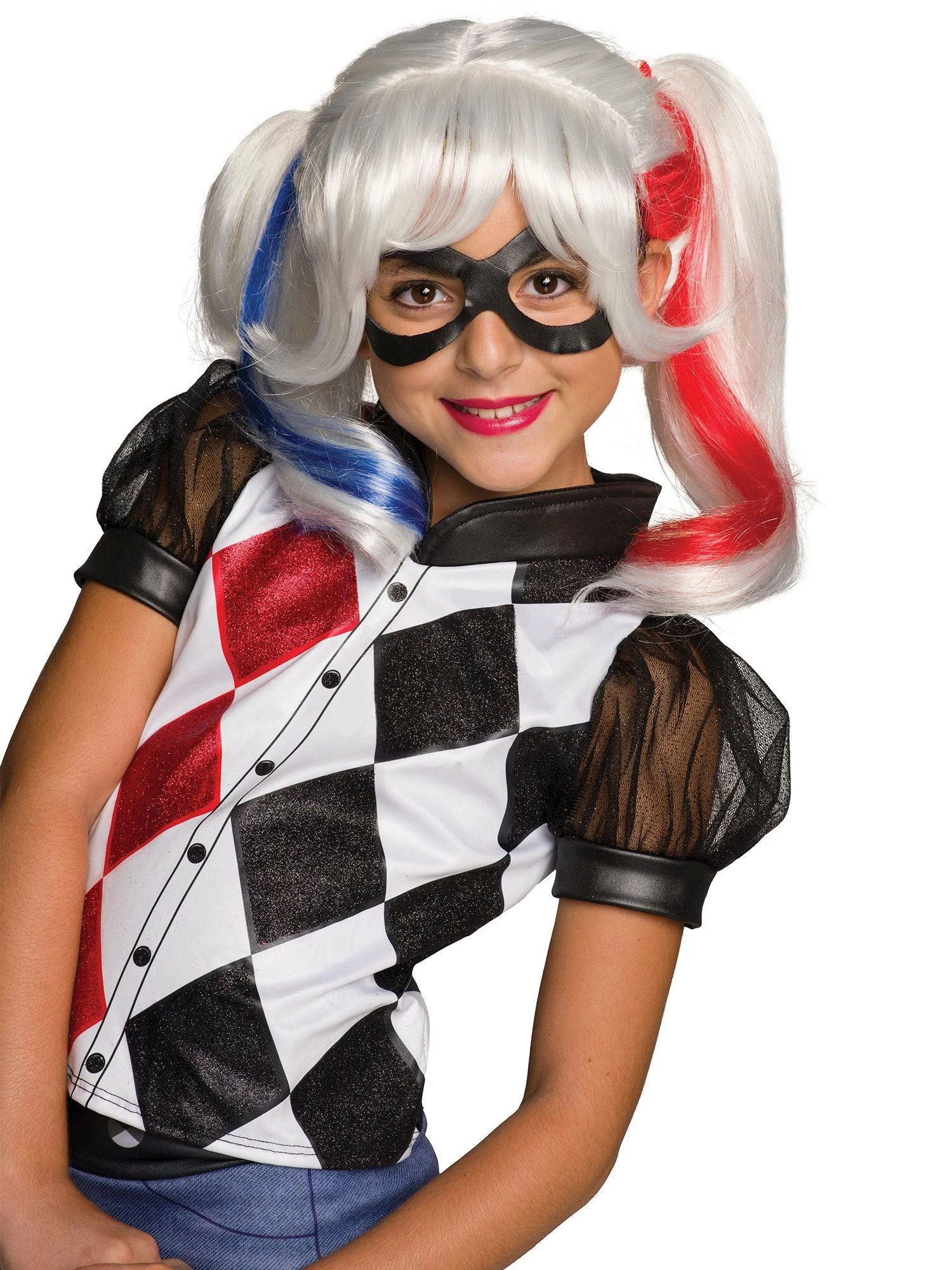 Girls' DC Superhero Harley Quinn Wig 1 Girls' DC Superhero Harley Quinn Wig