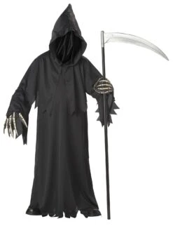 Grim Reaper Deluxe With Vinyl Hands Child Costume