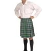 Adult Green Plaid Kilt