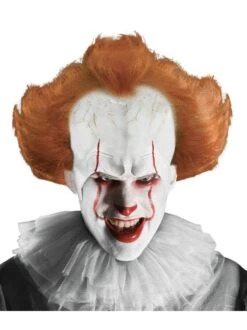 Men's It Pennywise Wig With Attached Headpiece- 2017 Movie