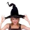 Adult Black Wired Witch Hat