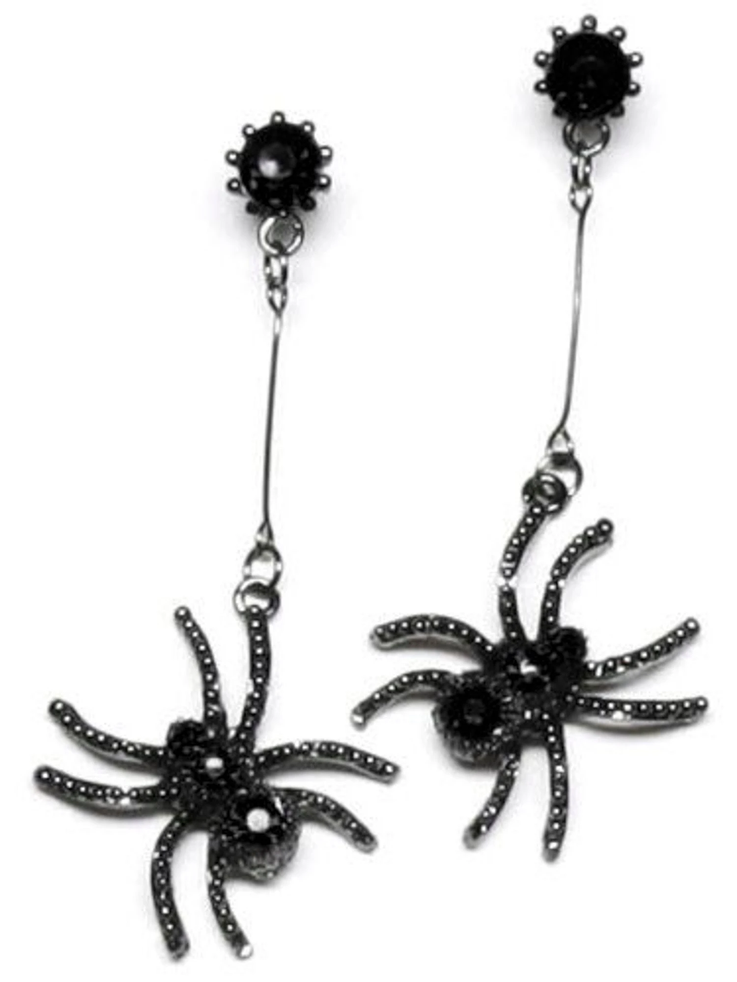 Black Spider Earrings 1 Black Spider Earrings