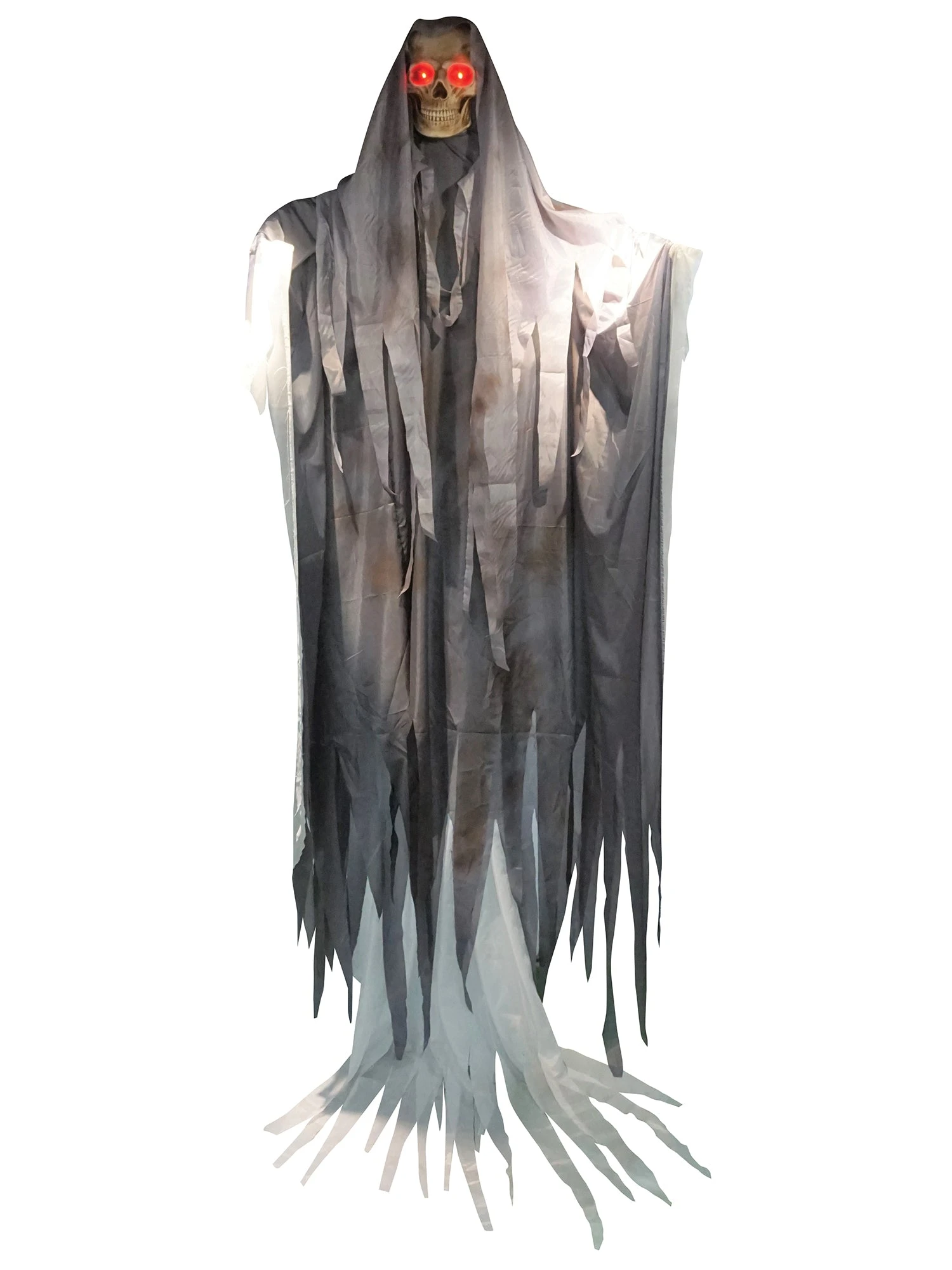 12 Foot Light Up Skull Greeter Hanging Decoration 1 12 Foot Light Up Skull Greeter Hanging Decoration