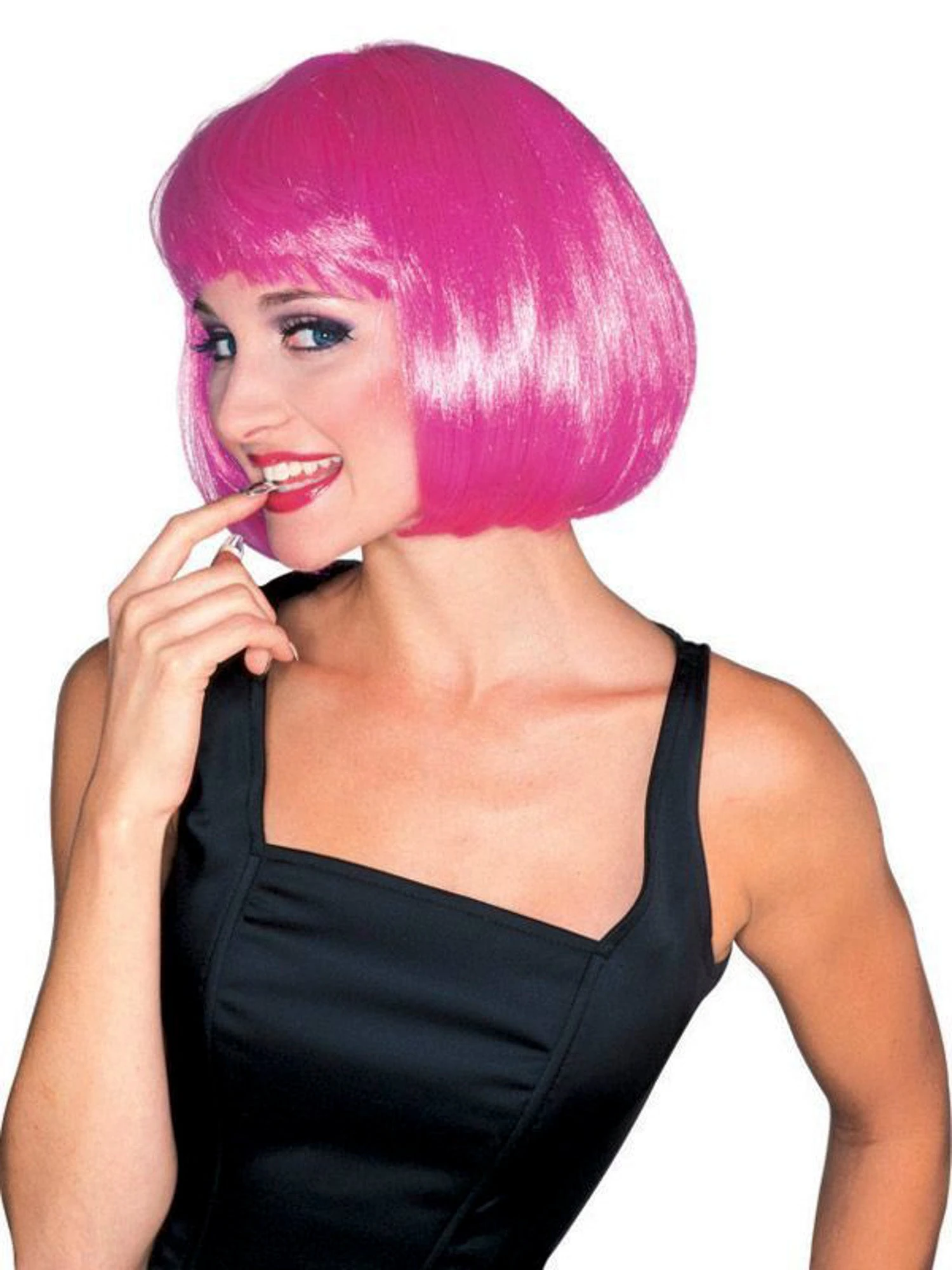 Hot Pink Super Model Wig 1 Hot Pink Super Model Wig