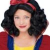 Girls' Storybook Princess Wig With Red Bow