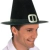 Adult Black Capotain Style Pilgrim Hat
