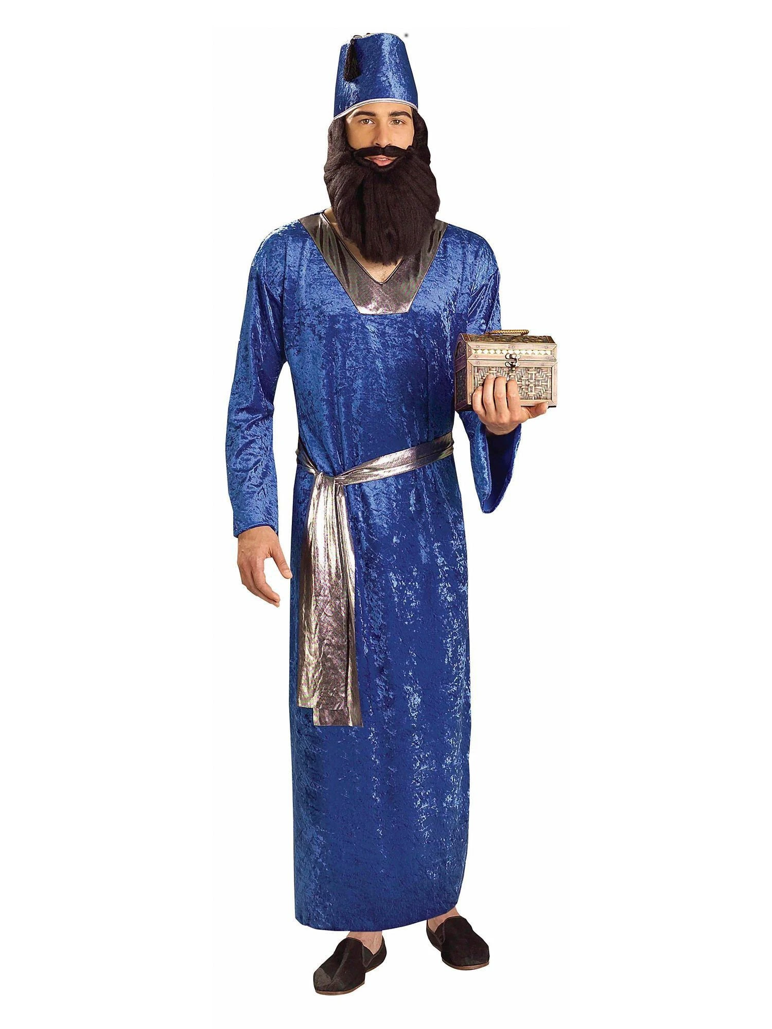 Men's Blue Wiseman Costume 1 Men's Blue Wiseman Costume