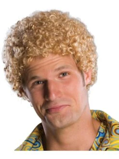 Men's Blonde Tight Afro Wig